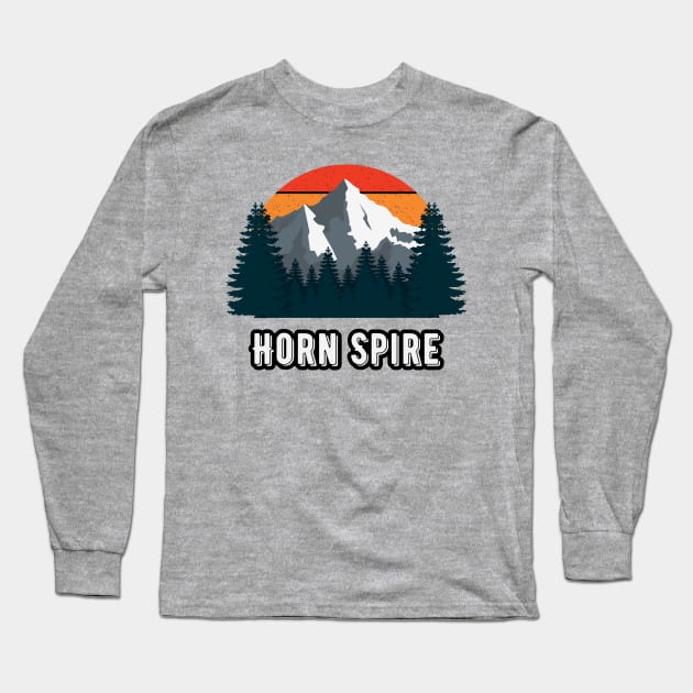 Horn Spire Long Sleeve T-Shirt by Canada Cities